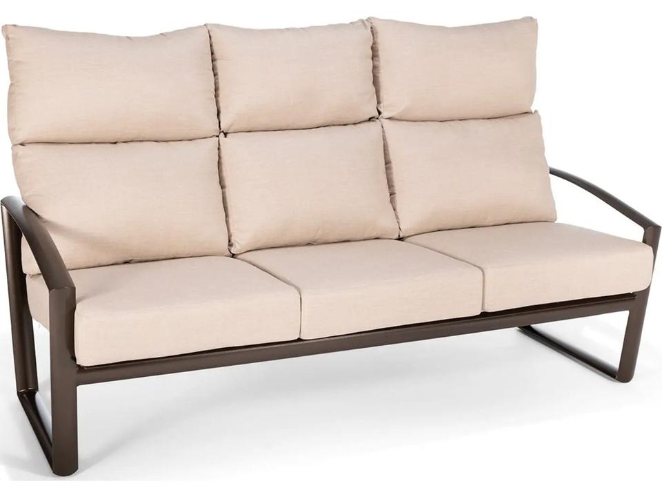 Icon Cushion Deep Seating Aluminum Ultra High Back Sofa