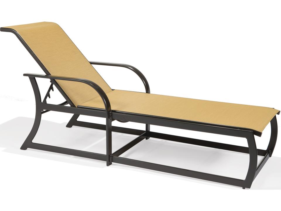Key West Sling Aluminum Arm Chaise Lounge