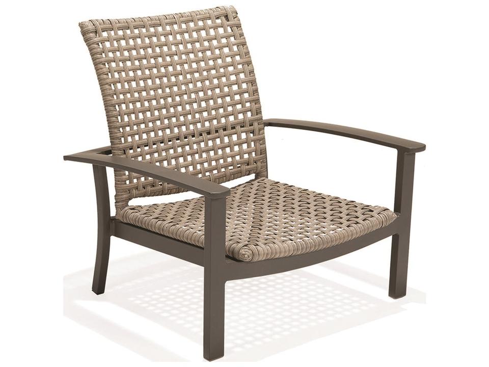 Jasper Woven Aluminum Adjustable Chaise Lounge in Beachwood Weave