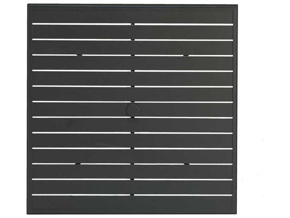 Alternative Slat 42-Inch Square Outdoor Dining Table Top with Umbrella Hole