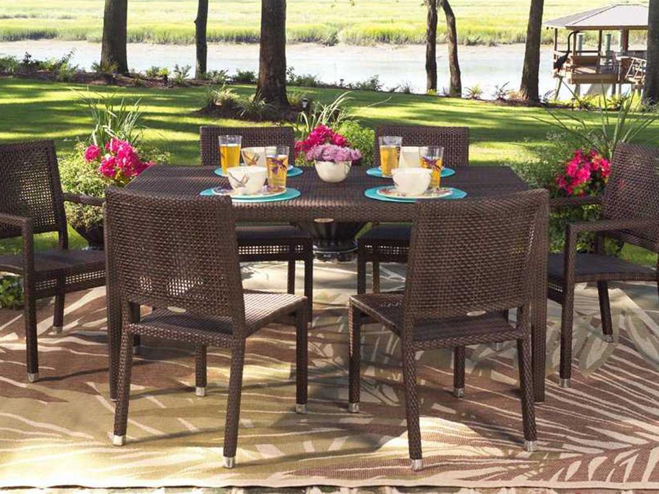 Whitecraft All Weather Wicker Outdoor Patio Dining Set
