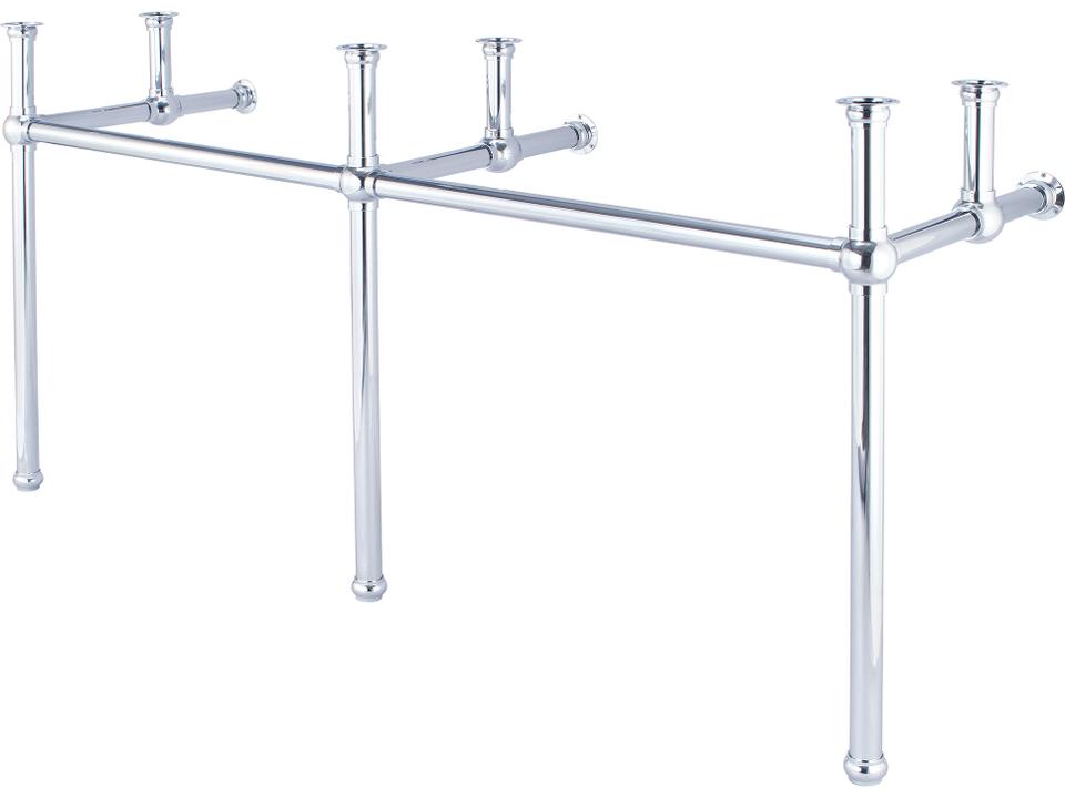 Embassy 62-Inch Double Wash Stand in Chrome Finish