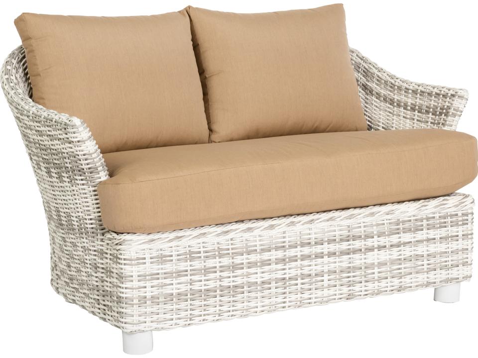 Sonoma Wicker Outdoor Chair and a Half in Trax Mink