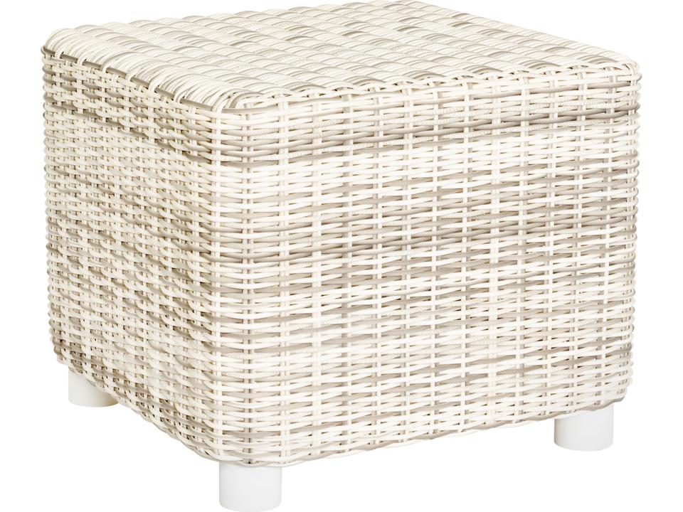 Sonoma Square Wicker End Table in Trax Mink