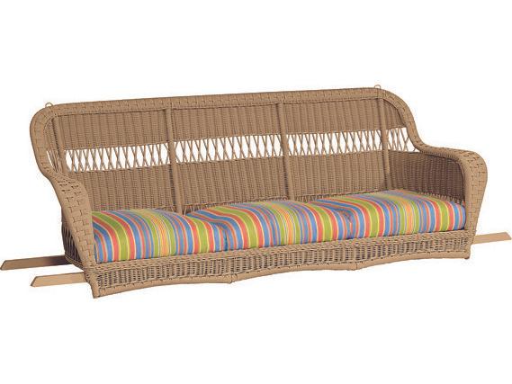 Sommerwind 3-Seat Wicker Outdoor Sofa Swing