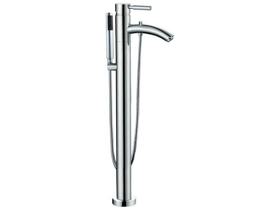Taron Freestanding Tub Faucet in Polished Chrome with Hand Shower
