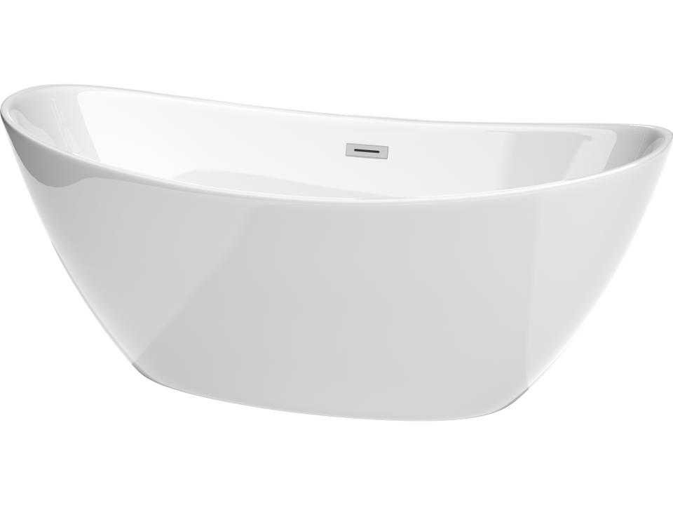 Dorrit 66-Inch Freestanding Acrylic Soaking Bathtub