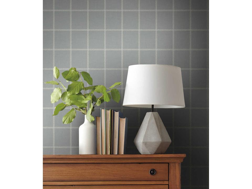 Magnolia Home Artful Prints & Patterns White / Grey Sunday Best Wallpaper
