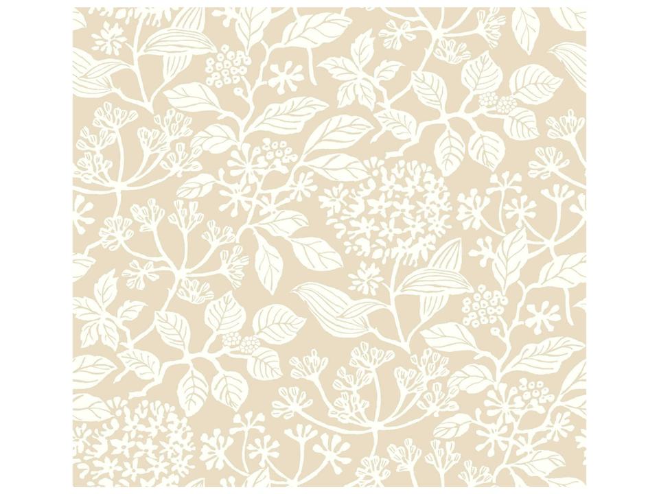 Antonina Vella Beige Botanical Wallpaper