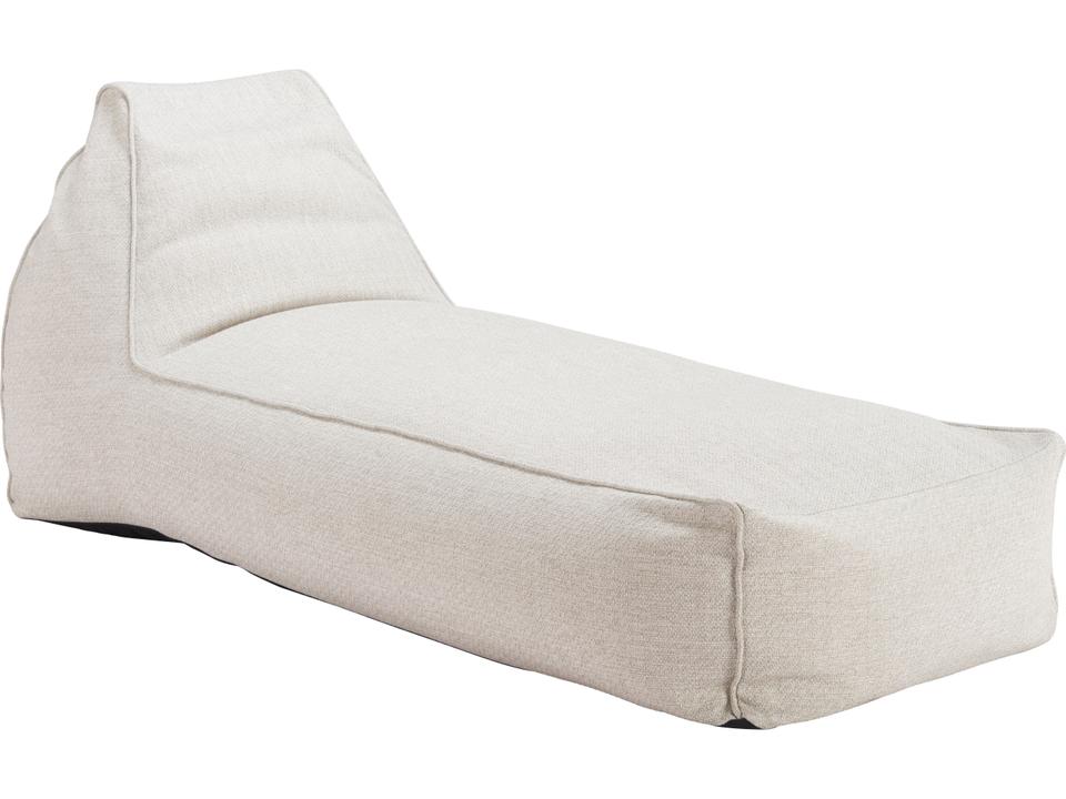 Kalm Chaise Lounge in Beige Olefin with Textilene Legs