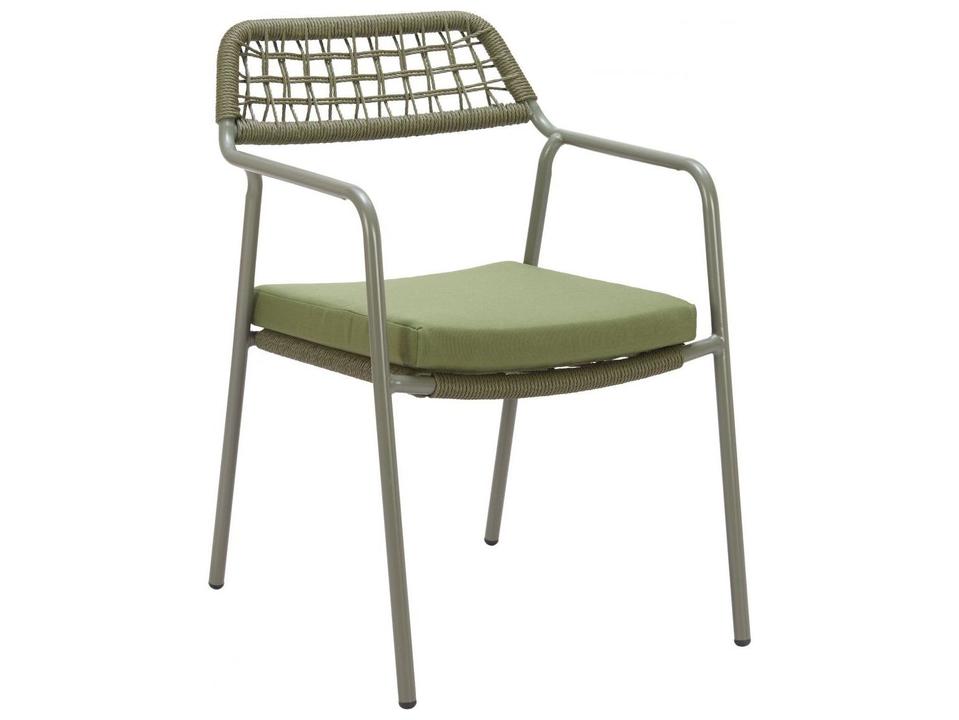Rio Green Rope Cushion Dining Chair Set of 2