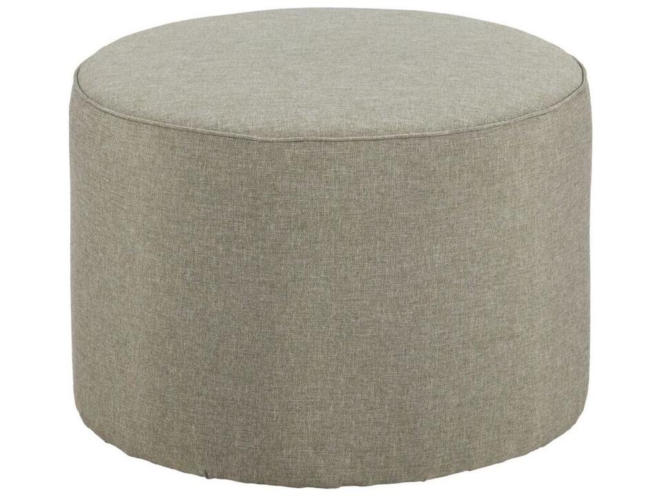 Moxy Square Outdoor Ottoman in Green Olefin