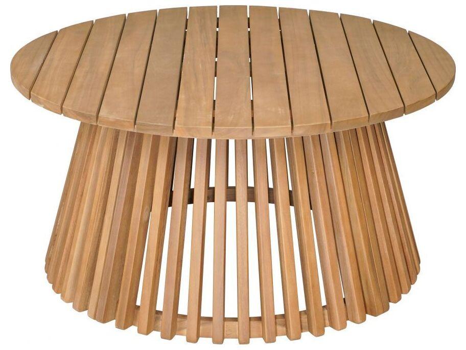Zahara Round Coffee Table in Solid Acacia Wood