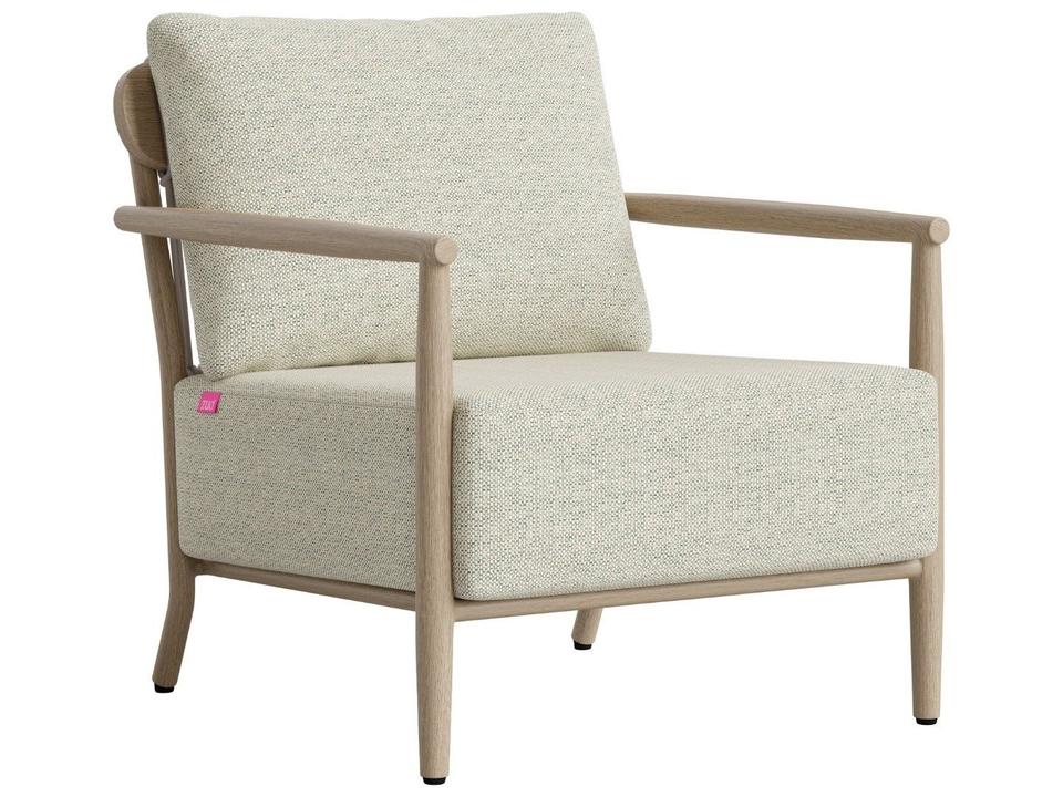 Green Fabric Cushion Lounge Chair