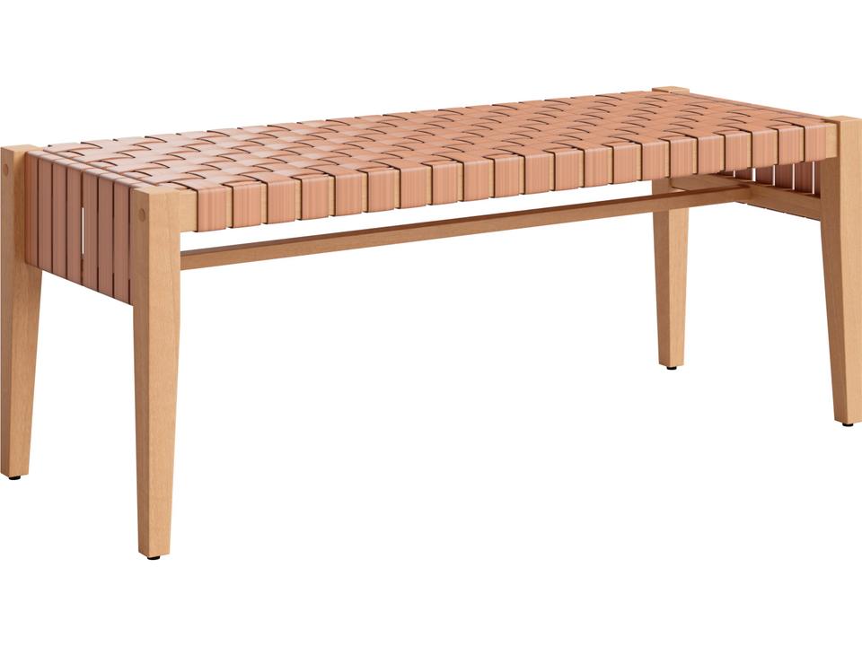 Brown Wood Bench