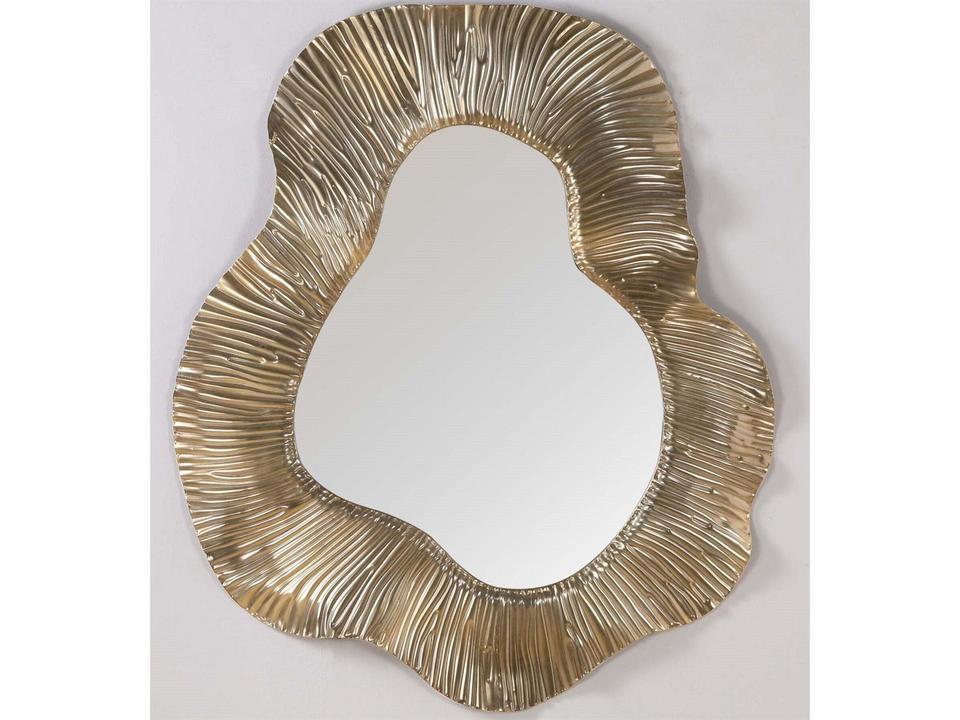 Solara Distressed Gold Wall Mirror