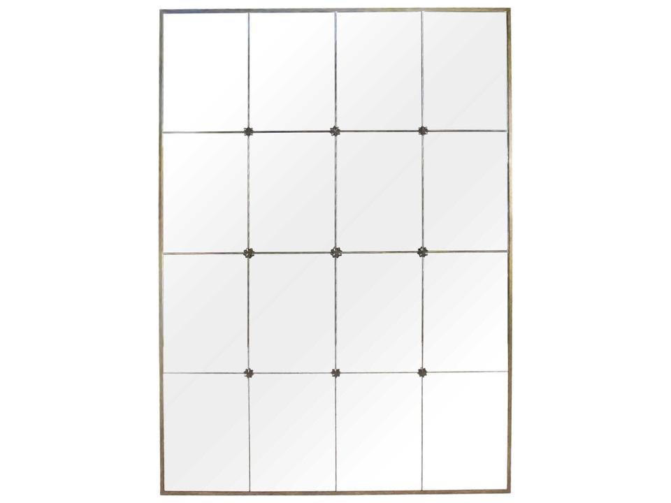 Franco Rectangular Wall Mirror with Antique Gold Finish