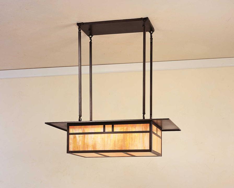 Huntington 4-Light Craftsman Island Pendant