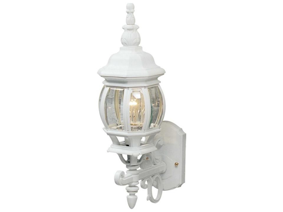 Classico 1-Light Outdoor Wall Sconce in White