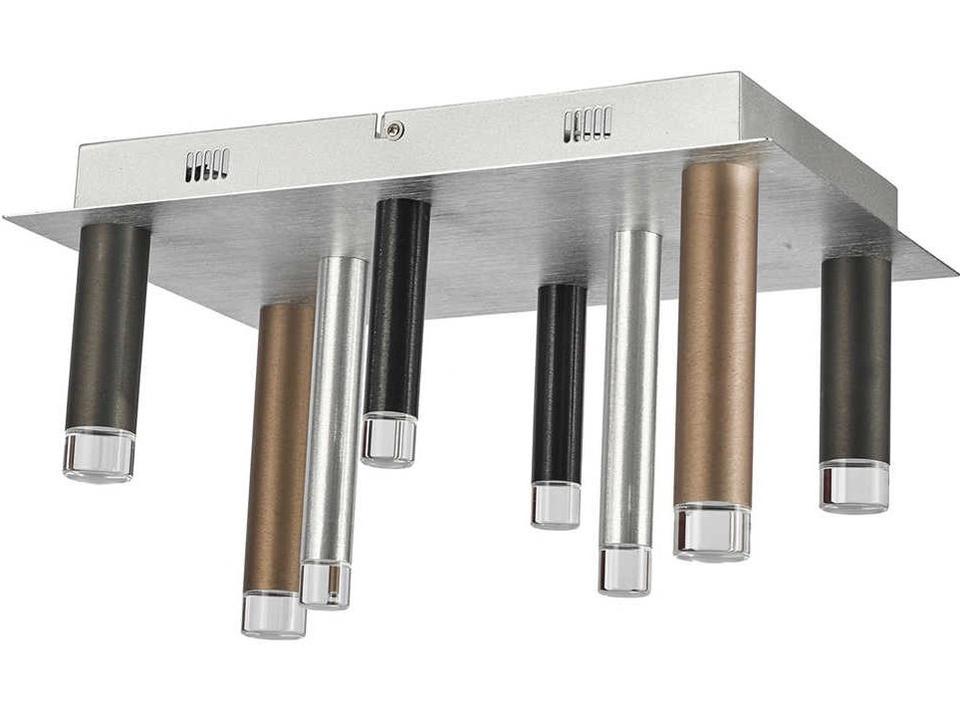 Galiano 8-Light Integrated LED Flush Mount in Black Copper Satin Aluminum