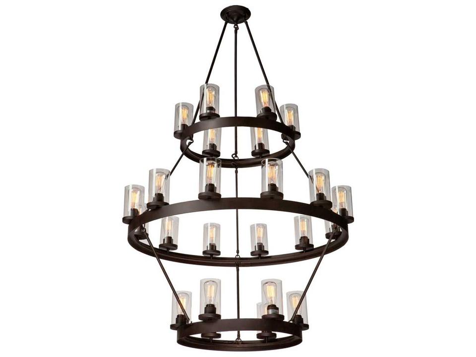 24-Light Menlo Park Chandelier in Oil Rubbed Bronze