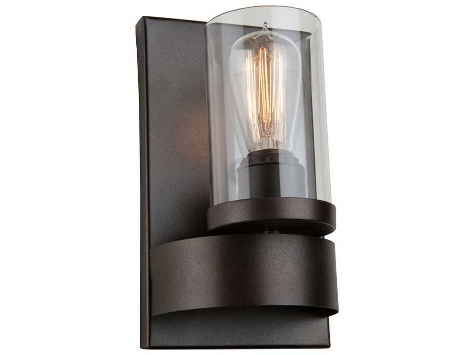 Menlo Park 1-Light Oil Rubbed Bronze Wall Sconce with Clear Glass