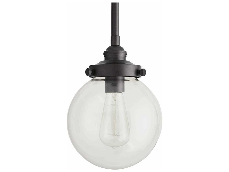 Reeves 8-Inch 1-Light Outdoor Hanging Light in Aged Iron