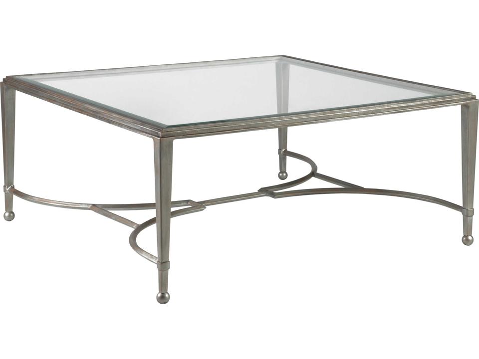 Sangiovese Square Cocktail Table in Argento Finish