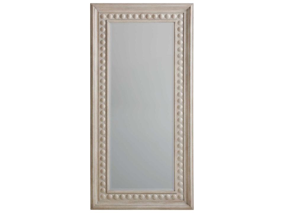 Malibu Carbon Rectangular Floor Mirror with Beveled Edge