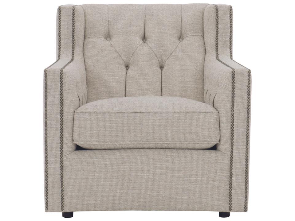 Candace Upholstered Accent Chair with Nailhead Trim and Tufted Back