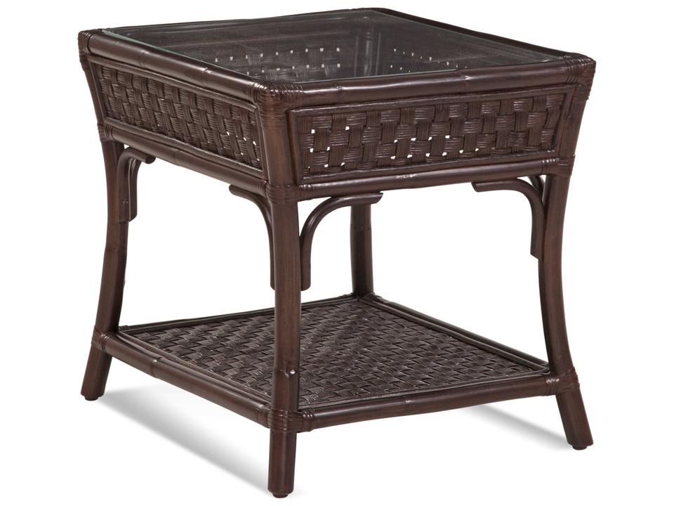 Boca Square Glass End Table