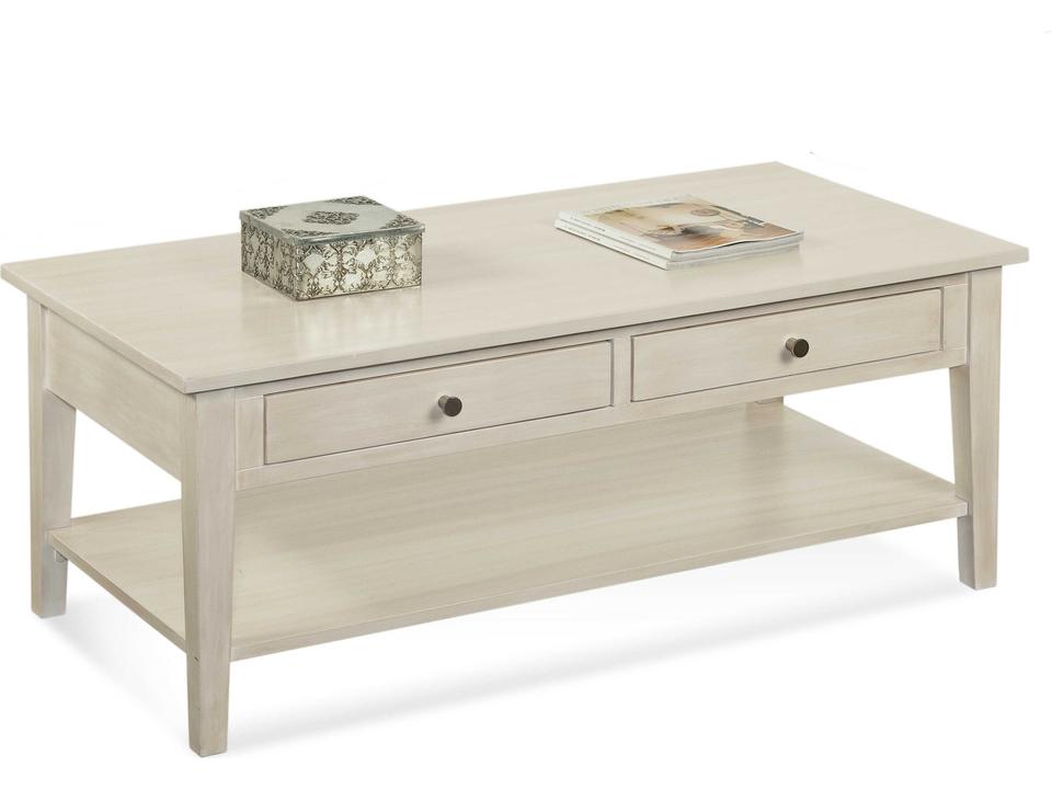 East Hampton Rectangle Table with Drawers and Shelf