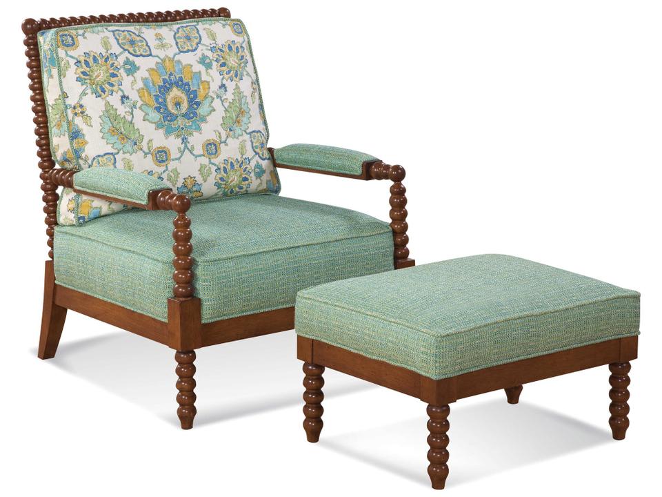 Lind Island Chair and Ottoman Set
