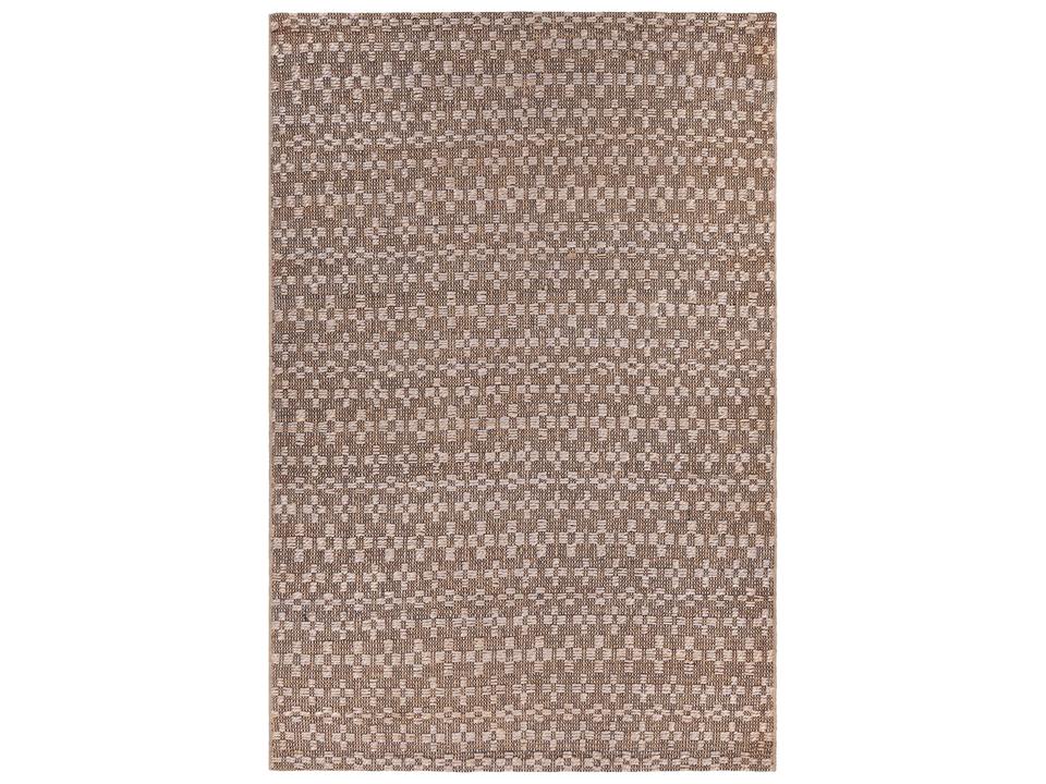 Abree Hand Woven Jute and Cotton Area Rug in Silver and Black