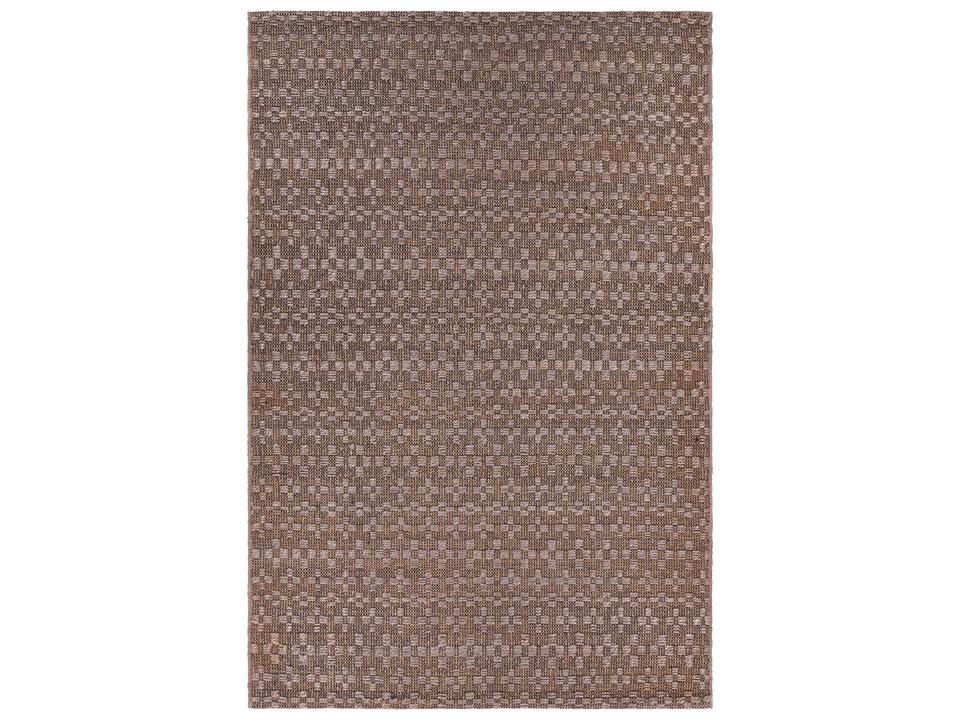 Abree Hand-Woven Jute and Cotton Geometric Area Rug in Grey