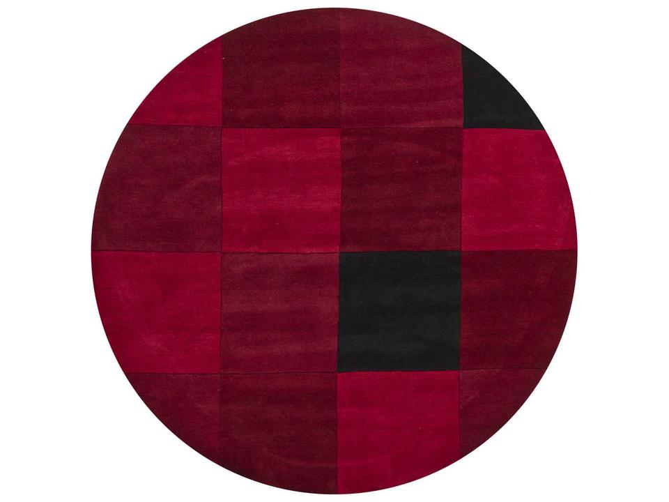 Antara Geometric Hand Tufted Round Area Rug in Multi-Color Wool