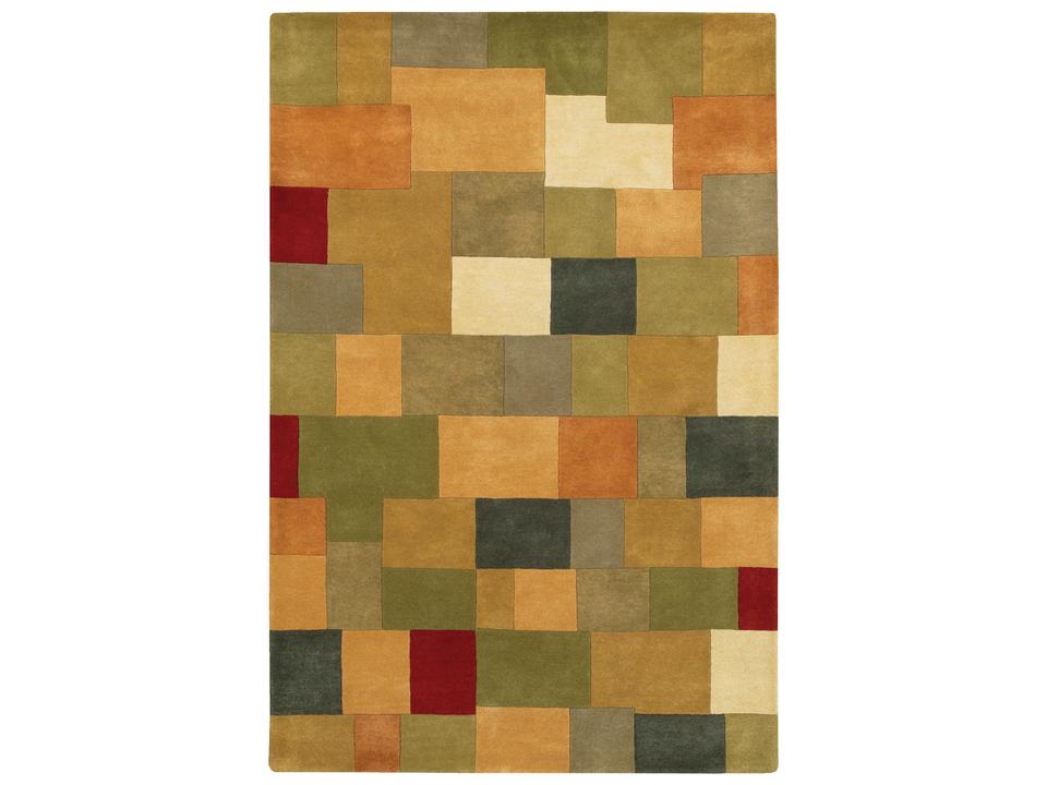 Antara Geometric Hand-Tufted Area Rug in Multi-Color New Zealand Wool