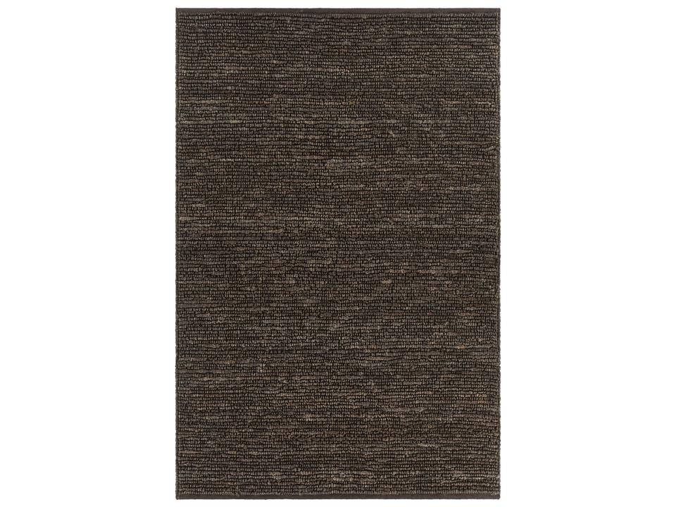 Arlene Hand Woven Jute Area Rug in Brown 5x7'6