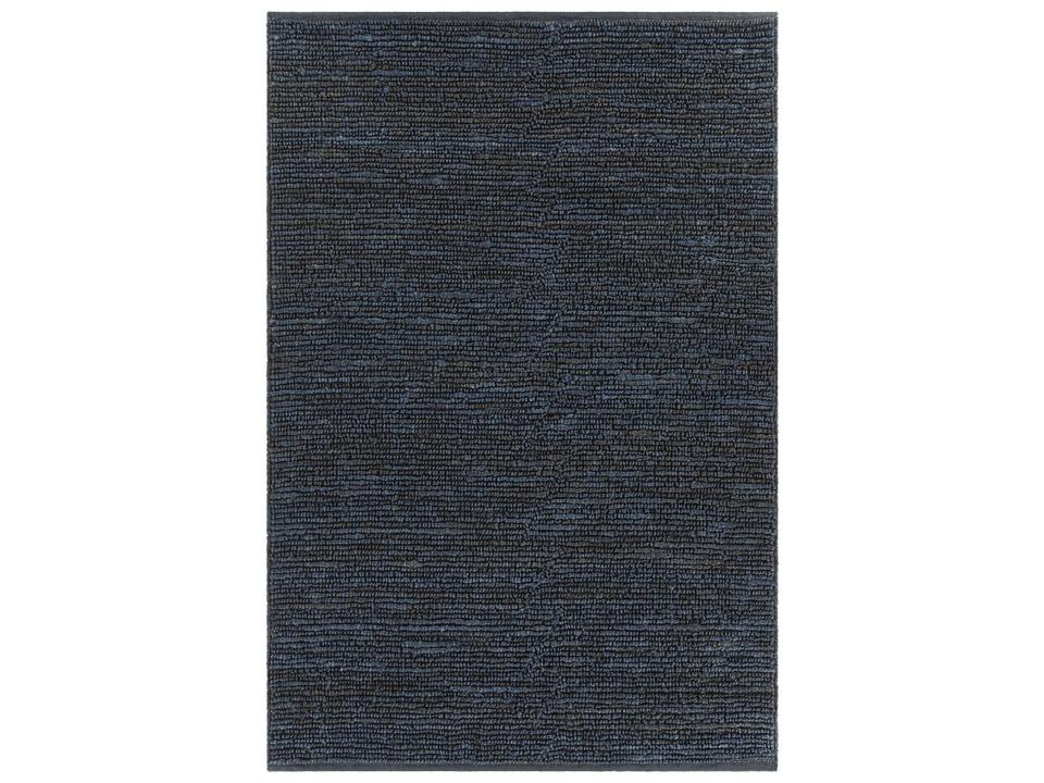 Arlene Hand-Woven Jute Area Rug in Blue