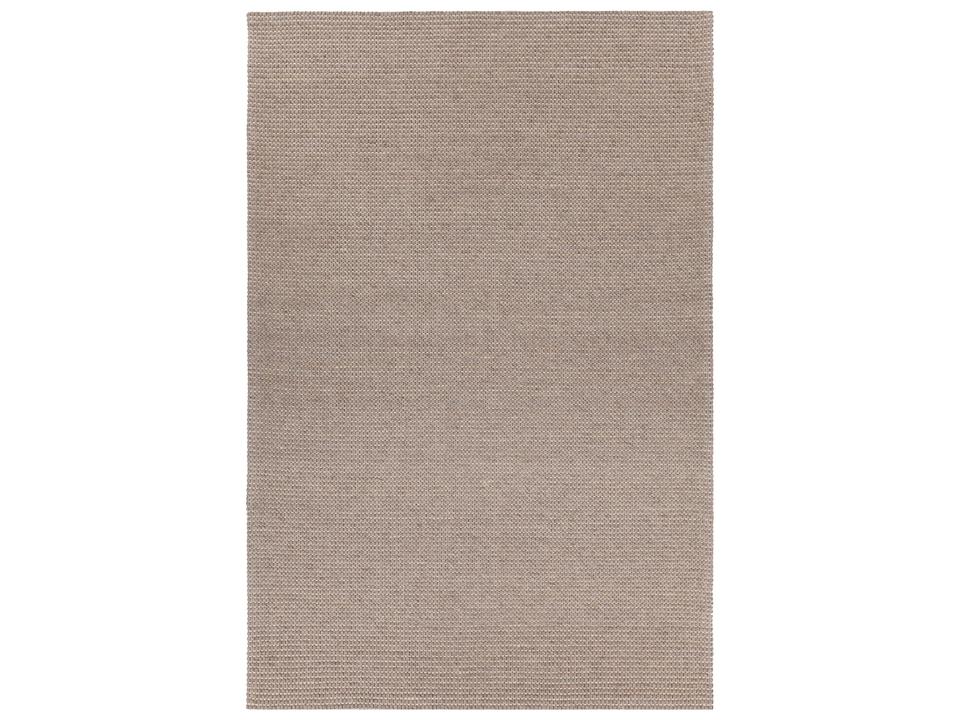 Aspen Hand-Woven Wool Blend Area Rug in Taupe and Beige