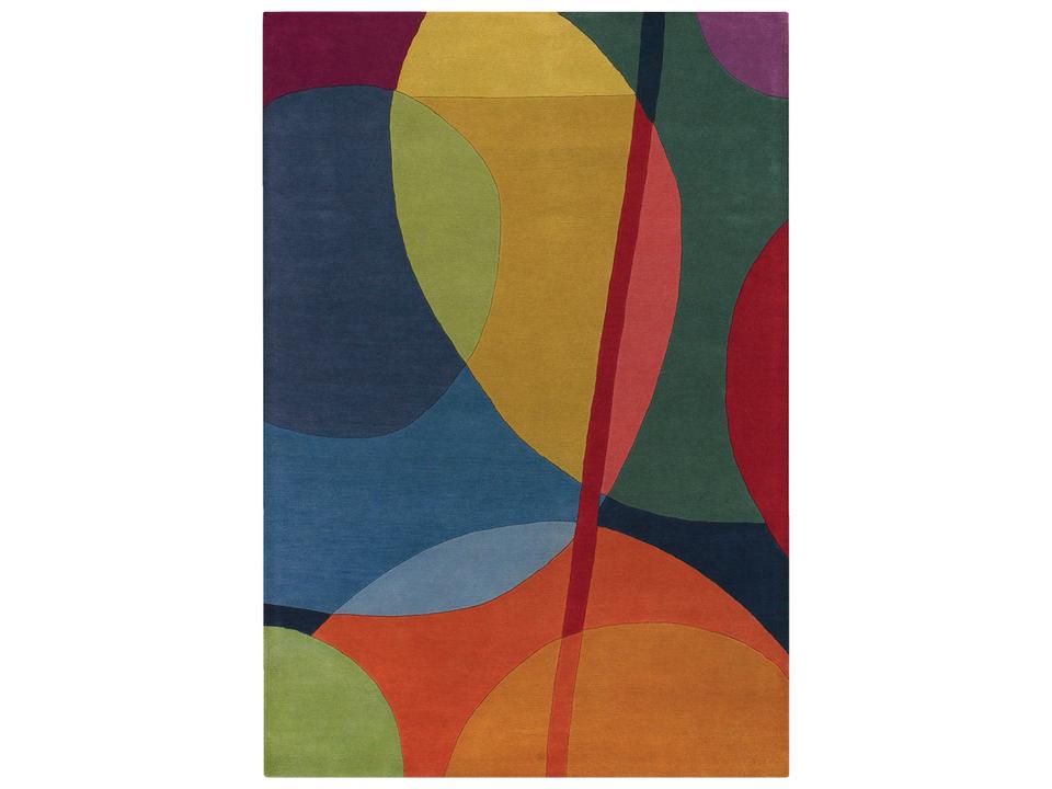 Area Rug Bense Garza Multi Hand Tufted Wool