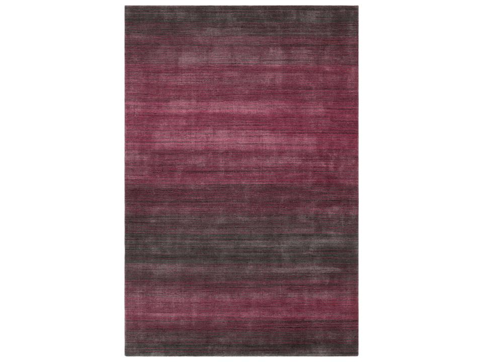 Cleo Hand-Woven Area Rug in Pink and Grey with Viscose Wool Cotton Blend