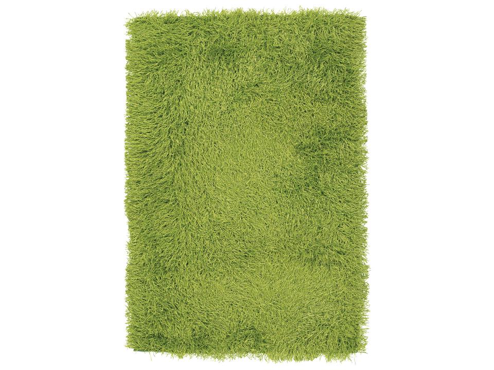 Duke Hand Woven Green Polyester Shag Area Rug