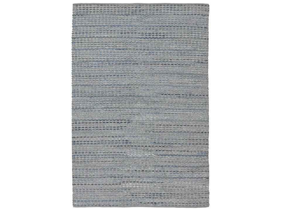 Easton Blue Hand-Woven Jute Blend Area Rug
