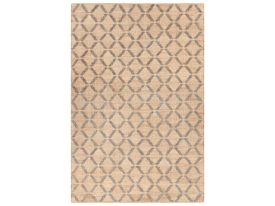 Ethel 7-Foot 9-Inch x 10-Foot 6-Inch Hand-Woven Jute and Cotton Area Rug in Grey Natural