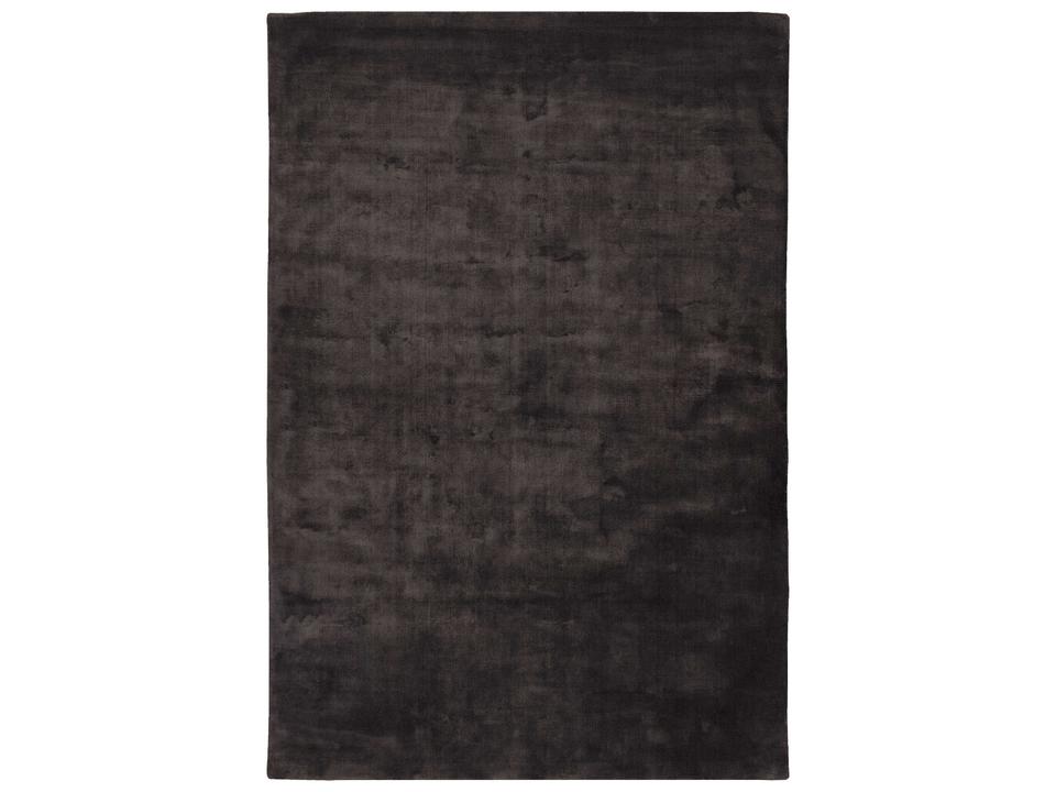 Gloria Hand-Woven Viscose Area Rug in Charcoal Brown