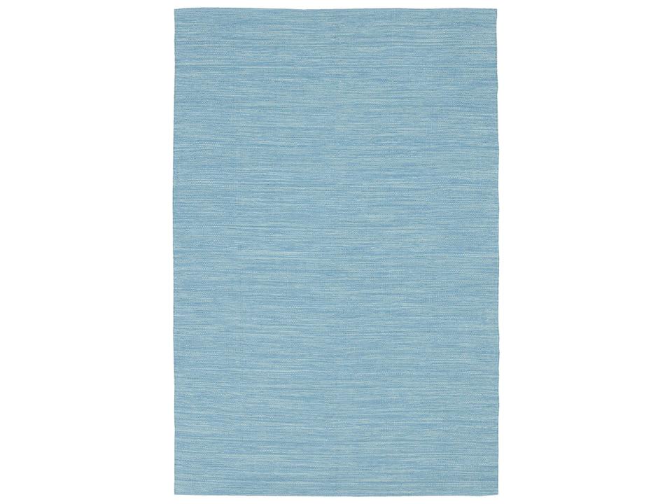 India 7 Hand Woven Cotton Area Rug in Blue