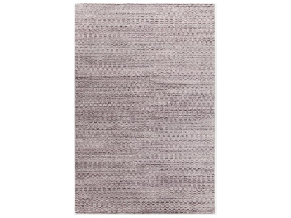 Melina Hand-Woven Viscose and Wool Rug in Pink and Silver