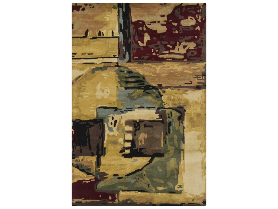 Nirvana Hand-Tufted New Zealand Wool Area Rug Multi-Color Abstract