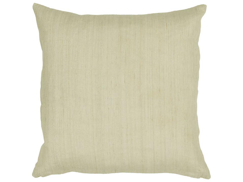 Tussar Silk Handmade Accent Pillow in Natural